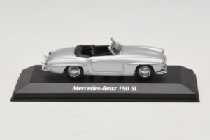 Mercedes 190 SL W121 Sølv Maxichamps 1:43 940033130 Metal