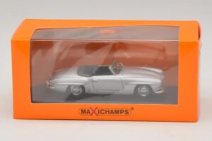 Mercedes 190 SL W121 Sølv Maxichamps 1:43 940033130 Metal — billede 4 af 4
