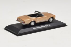 Mercedes 230 SL W113 Guld Metallic Maxichamps 1:43 940032230 Metal — billede 2 af 4