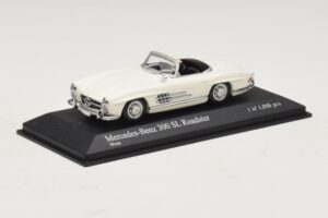 Mercedes 300 SL W198 Roadster Hvid Minichamps 1:43 400039034 Metal — billede 2 af 4