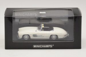 Mercedes 300 SL W198 Roadster Hvid Minichamps 1:43 400039034 Metal — billede 4 af 4