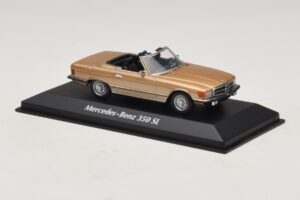 Mercedes 350 SL R107 Guld Maxichamps 1:43 940033431 Metal — billede 3 af 4