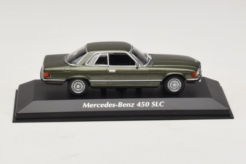 Mercedes 450 SLC C107 Mørkegrøn Metallic Maxichamps 1:43 940033420 Metal