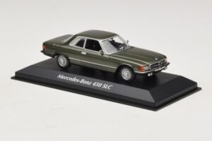 Mercedes 450 SLC C107 Mørkegrøn Metallic Maxichamps 1:43 940033420 Metal — billede 3 af 4