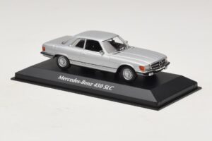 Mercedes 450 SLC C107 Sølv Maxichamps 1:43 940033421 Metal — billede 3 af 4