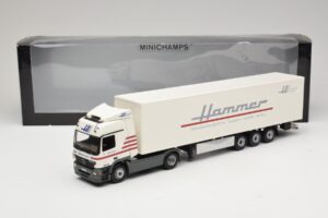 Mercedes Actros 1844LS Koffersattelzug Hammer Aachen Minichamps 1:43 499039105 Metal — billede 6 af 6