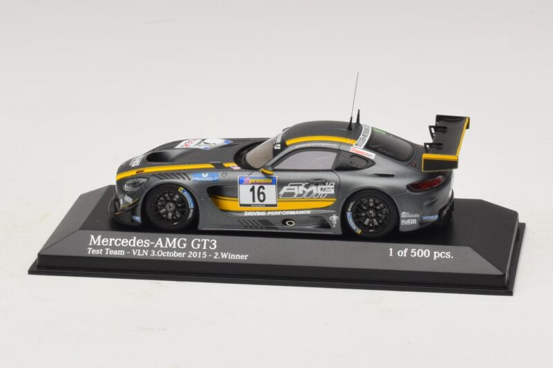 Mercedes AMG GT3 Test Team #16 VLN Winner 3 October 2015 Minichamps 1:43 437163016 Metal
