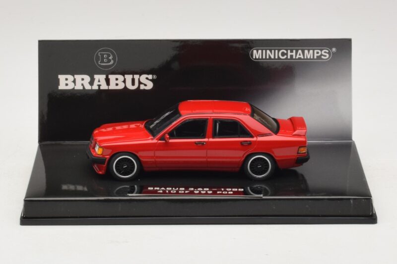 Mercedes Brabus 3.6S 190E W201 Rød Minichamps 1:43 437032600 Metal