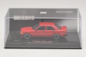 Mercedes Brabus 3.6S 190E W201 Rød Minichamps 1:43 437032600 Metal — billede 4 af 5