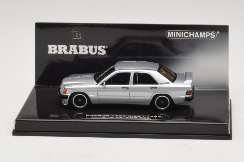 Mercedes Brabus 3.6S 190E W201 Sølv Minichamps 1:43 437032604 Metal