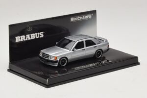 Mercedes Brabus 3.6S 190E W201 Sølv Minichamps 1:43 437032604 Metal — billede 2 af 5