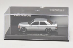 Mercedes Brabus 3.6S 190E W201 Sølv Minichamps 1:43 437032604 Metal — billede 4 af 5