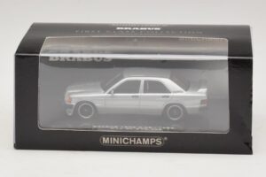 Mercedes Brabus 3.6S 190E W201 Sølv Minichamps 1:43 437032604 Metal — billede 5 af 5