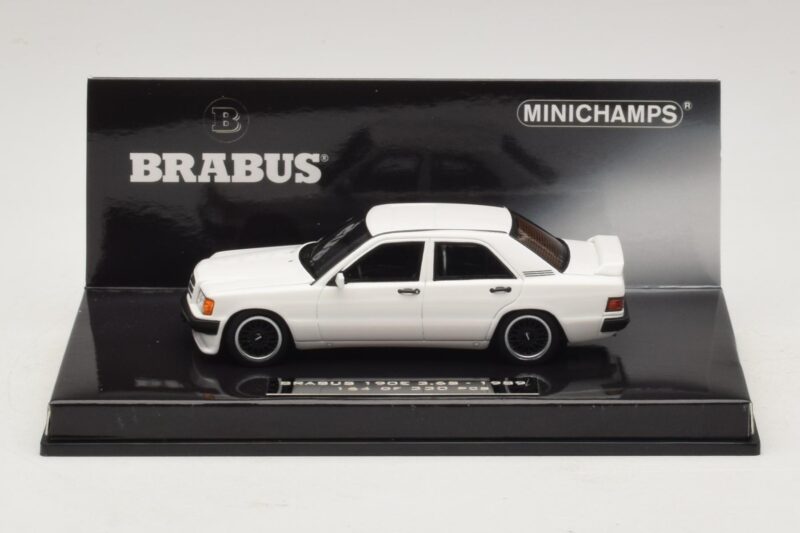 Mercedes Brabus 3.6S 190E W201 Hvid Minichamps 1:43 437032602 Metal