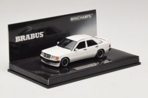 Mercedes Brabus 3.6S 190E W201 Hvid Minichamps 1:43 437032602 Metal — billede 2 af 5