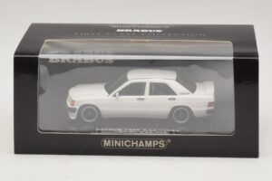 Mercedes Brabus 3.6S 190E W201 Hvid Minichamps 1:43 437032602 Metal — billede 5 af 5