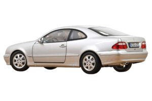 Mercedes CLK C208 Brilliant Silver Norev 1:18 183335 Metal — billede 3 af 3
