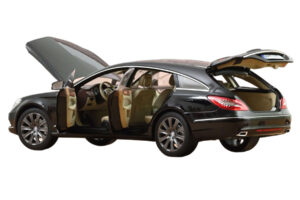 Mercedes CLS Shooting Brake X218 Obsidian Black Metallic Norev 1:18 183944 Metal — billede 2 af 3