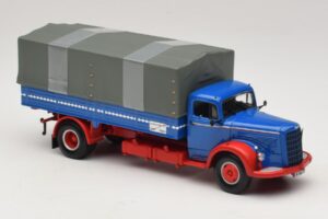 Mercedes L 315 Ladvogn Blå Rød Minichamps 1:43 439034420 Metal — billede 4 af 6