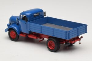 Mercedes L 3500 Tipvogn Blå Rød Minichamps 1:43 439350004 Metal — billede 5 af 6