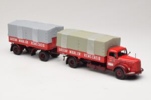 Mercedes L315 Pritschenzug Gustav Mauler Minichamps 1:43 499034720 Metal — billede 4 af 6