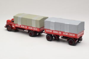 Mercedes L315 Pritschenzug Gustav Mauler Minichamps 1:43 499034720 Metal — billede 5 af 6