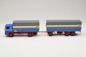 Mercedes LP1620 Pritschenzug Fern Schnell Gut Minichamps 1:43 499034820 Metal — billede 3 af 6