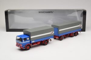 Mercedes LP1620 Pritschenzug Fern Schnell Gut Minichamps 1:43 499034820 Metal — billede 6 af 6