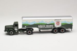 Mercedes LS315 Koffersattelzug Bärenmarke Minichamps 1:43 499034780 Metal — billede 3 af 6