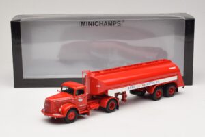 Mercedes LS315 Tanksattelzug Esso Minichamps 1:43 499034770 Metal — billede 6 af 6