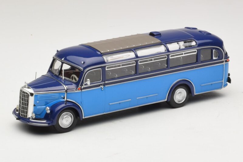 Mercedes O 3500 Bus Lyseblå Mørkeblå Minichamps 1:43 439360011 Metal
