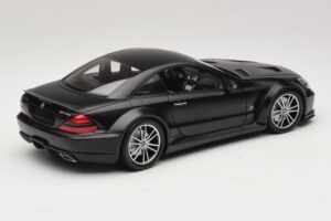 Mercedes SL65 AMG R230 Black Series Matt Black Minichamps 1:18 100038121 Metal — billede 3 af 8