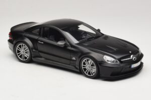 Mercedes SL65 AMG R230 Black Series Matt Black Minichamps 1:18 100038121 Metal — billede 6 af 8