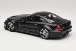 Mercedes SL65 AMG R230 Black Series Matt Black Minichamps 1:18 100038121 Metal — billede 7 af 8
