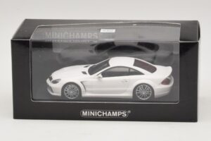 Mercedes SL65 AMG R230 Black Series Mat Hvid Minichamps 1:43 400038222 Metal — billede 4 af 4