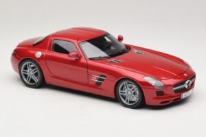 Mercedes SLS AMG C197 Rød Metallic Minichamps 1:18 100039020 Metal — billede 6 af 8