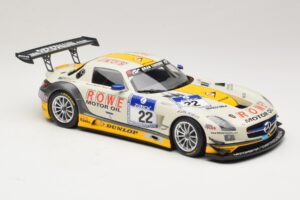 Mercedes SLS AMG GT3 #22 Graf / Jager Rowe Racing 24 Hours of Nurburgring 2013 Minichamps 1:18 151133122 Metal — billede 4 af 6
