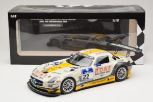 Mercedes SLS AMG GT3 #22 Graf / Jager Rowe Racing 24 Hours of Nurburgring 2013 Minichamps 1:18 151133122 Metal — billede 6 af 6