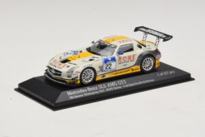 Mercedes SLS AMG GT3 #22 Rowe Racing Graf / Jager Nurburgring 24 Hours 2013 Minichamps 1:43 410133222 Metal — billede 2 af 4