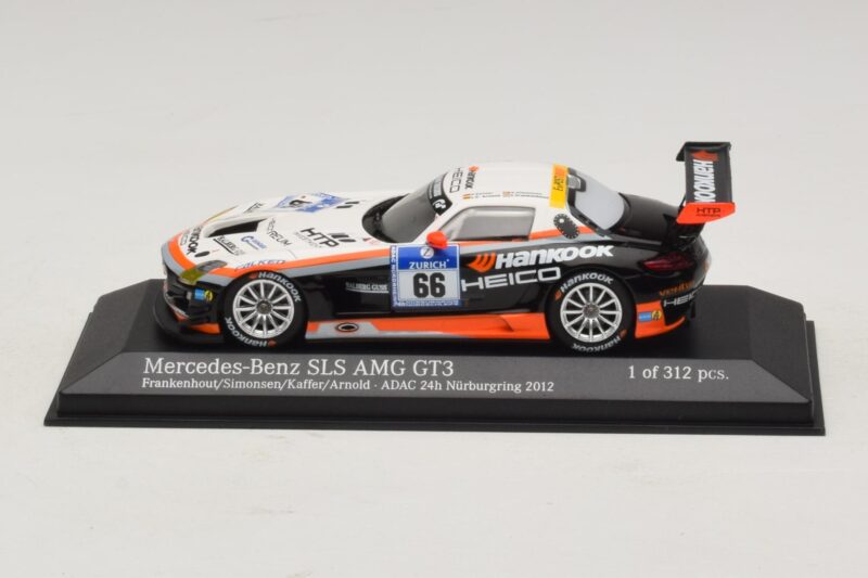 Mercedes SLS AMG GT3 #66 Hankook C. Frankenhout / Simonsen 24 Hours of Nurburgring 2012 Minichamps 1:43 437123266 Metal