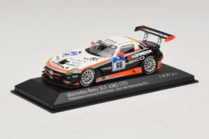 Mercedes SLS AMG GT3 #66 Hankook C. Frankenhout / Simonsen 24 Hours of Nurburgring 2012 Minichamps 1:43 437123266 Metal — billede 2 af 4