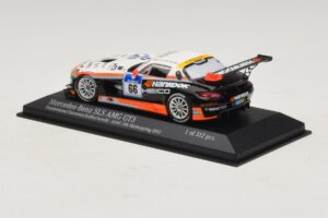 Mercedes SLS AMG GT3 #66 Hankook C. Frankenhout / Simonsen 24 Hours of Nurburgring 2012 Minichamps 1:43 437123266 Metal — billede 3 af 4
