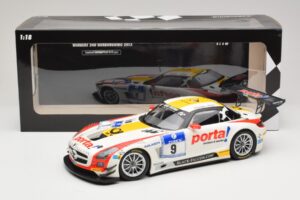 Mercedes SLS AMG GT3 #9 B. Schneider / J. Bleekemolen Black Falcon 24 Hours of Nurburgring Winner 2013 Minichamps 1:18 151133 — billede 6 af 6