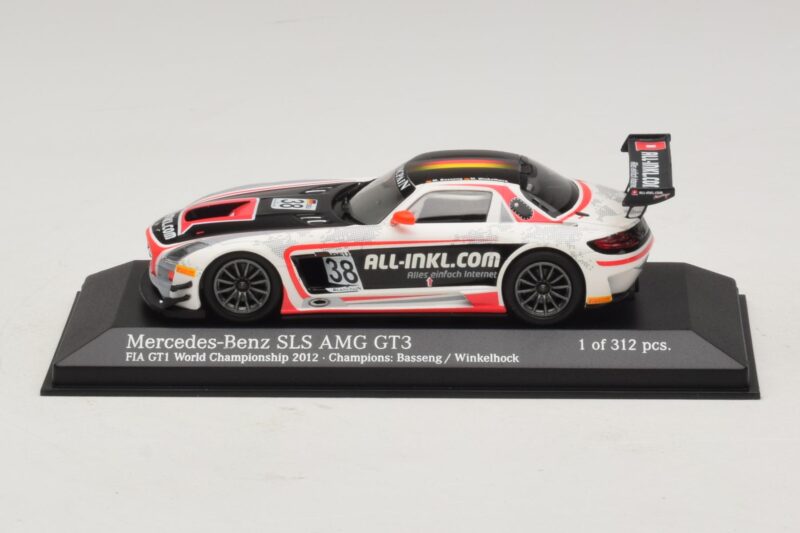 Mercedes SLS AMG GT3 All-Inkl.com #38 FIA GT1 World Championship 2012 Champions Minichamps 1:43 410123238 Metal