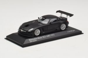 Mercedes SLS AMG GT3 Mat Sort Minichamps 1:43 410113200 Metal — billede 2 af 4