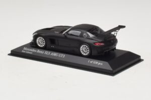 Mercedes SLS AMG GT3 Mat Sort Minichamps 1:43 410113200 Metal — billede 3 af 4