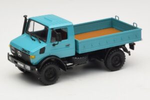 Mercedes Unimog 1300 L Ladvogn Blå Minichamps 1:43 439033020 Metal