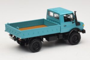 Mercedes Unimog 1300 L Ladvogn Blå Minichamps 1:43 439033020 Metal — billede 2 af 6