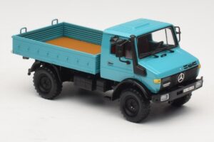 Mercedes Unimog 1300 L Ladvogn Blå Minichamps 1:43 439033020 Metal — billede 4 af 6