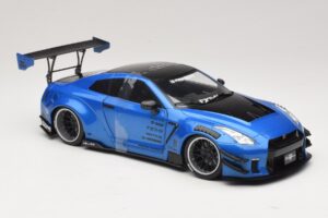 Nissan GT-R R35 Liberty Walk Work T2 Blå Metallic Solido 1:18 S1805801 Metal — billede 4 af 6